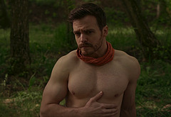 Jake Stormoen shirtless in Love Lost and Found