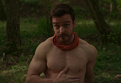 Jake Stormoen shirtless in Love Lost and Found