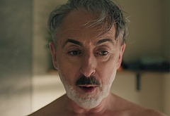 Alan Cumming cock bulge and jerk off scenes in Tip Toe