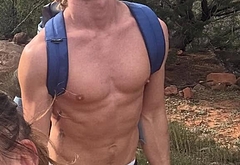 Tom Rhys Harries shirtless and cock bulge pics
