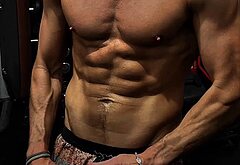 Tom Rhys Harries shirtless and cock bulge pics