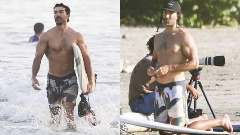 Justin Baldoni Enjoys Shirtless Costa Rica Beach Escape