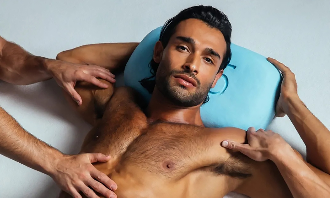 Sam Asghari Gets Nearly Naked In Steamy MISTR Campaign